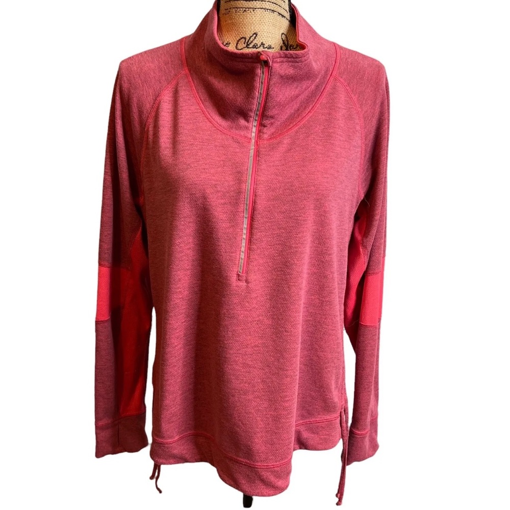 Lucy Pink Activewear Popover Top Shirt sz XL